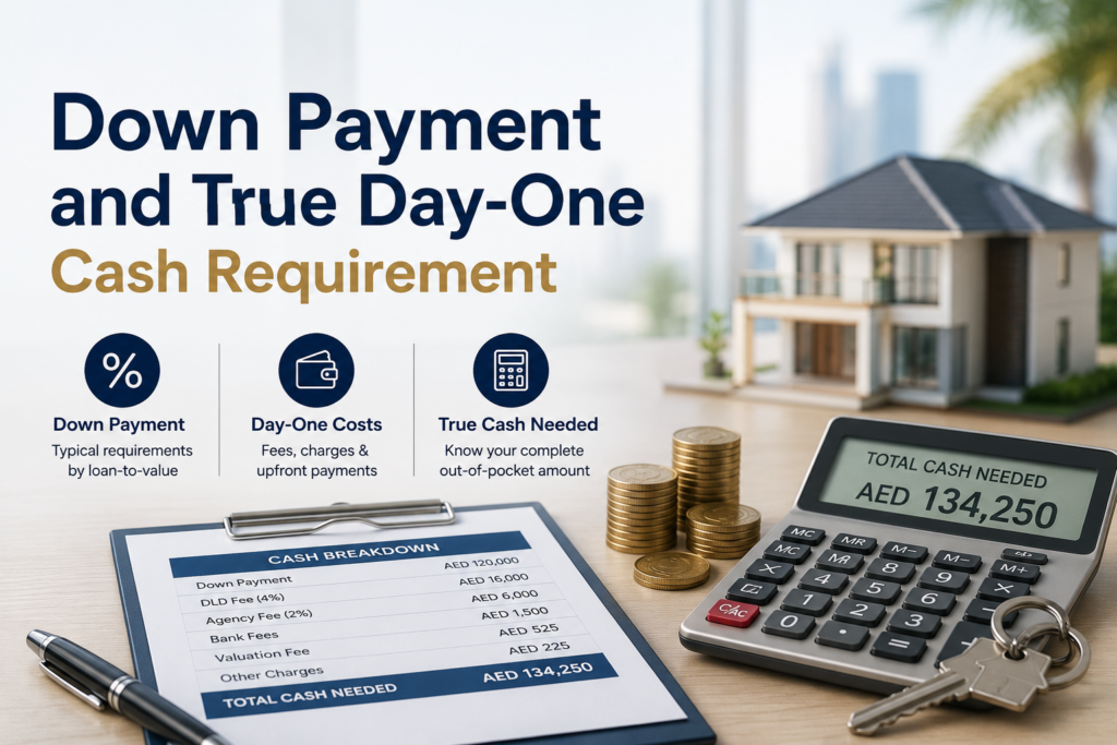 Downpayment and truedayone Cash requirement